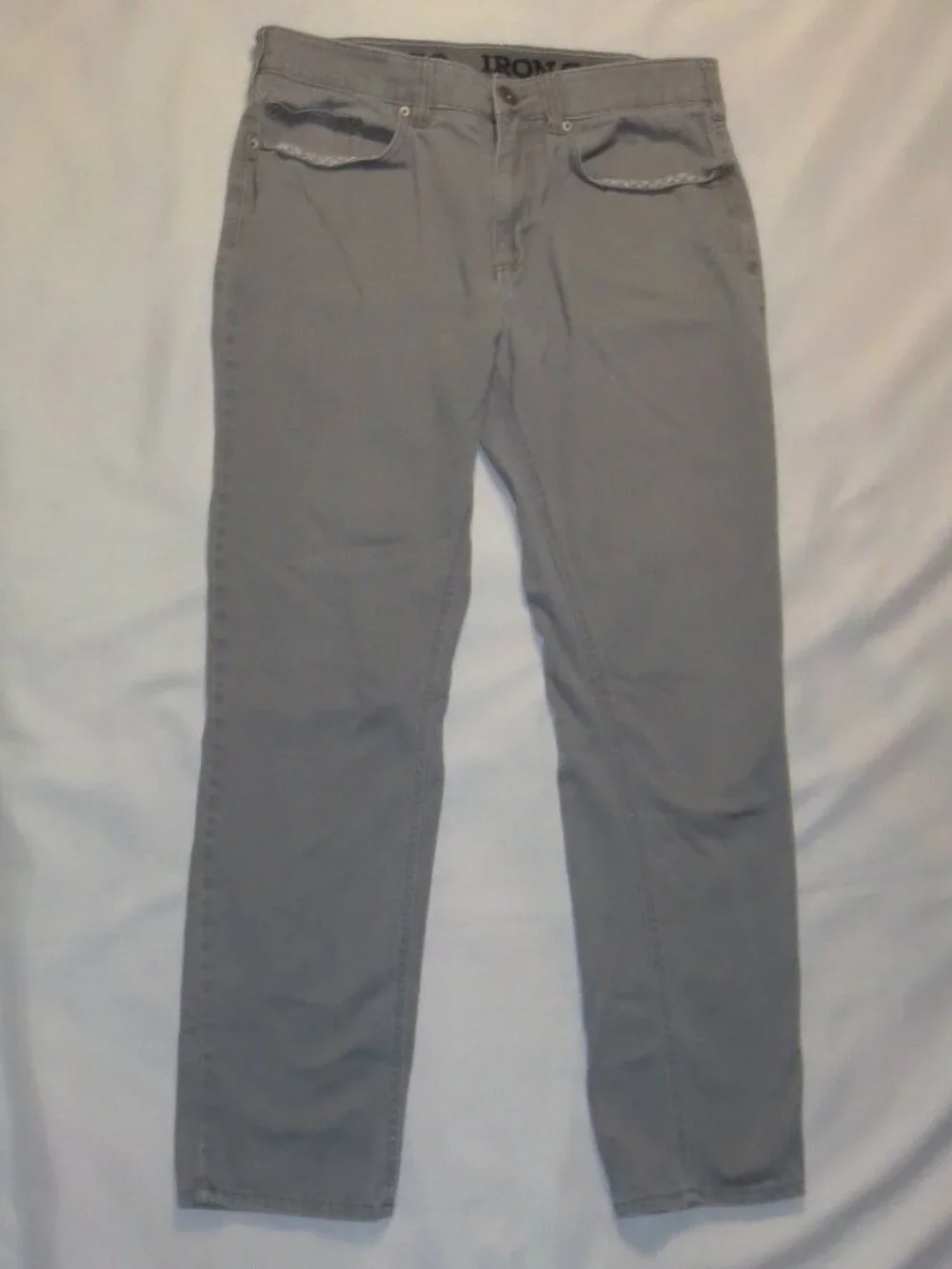 IRON CO. mens JEANS gray DENIM work pant SIZE 32